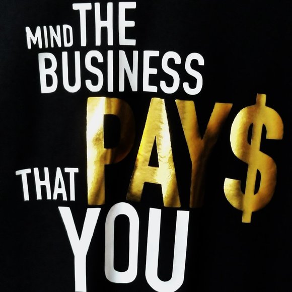 SBC The Business Short Sleeve Crew Neck Black T-Shirt - Picture 1 of 5